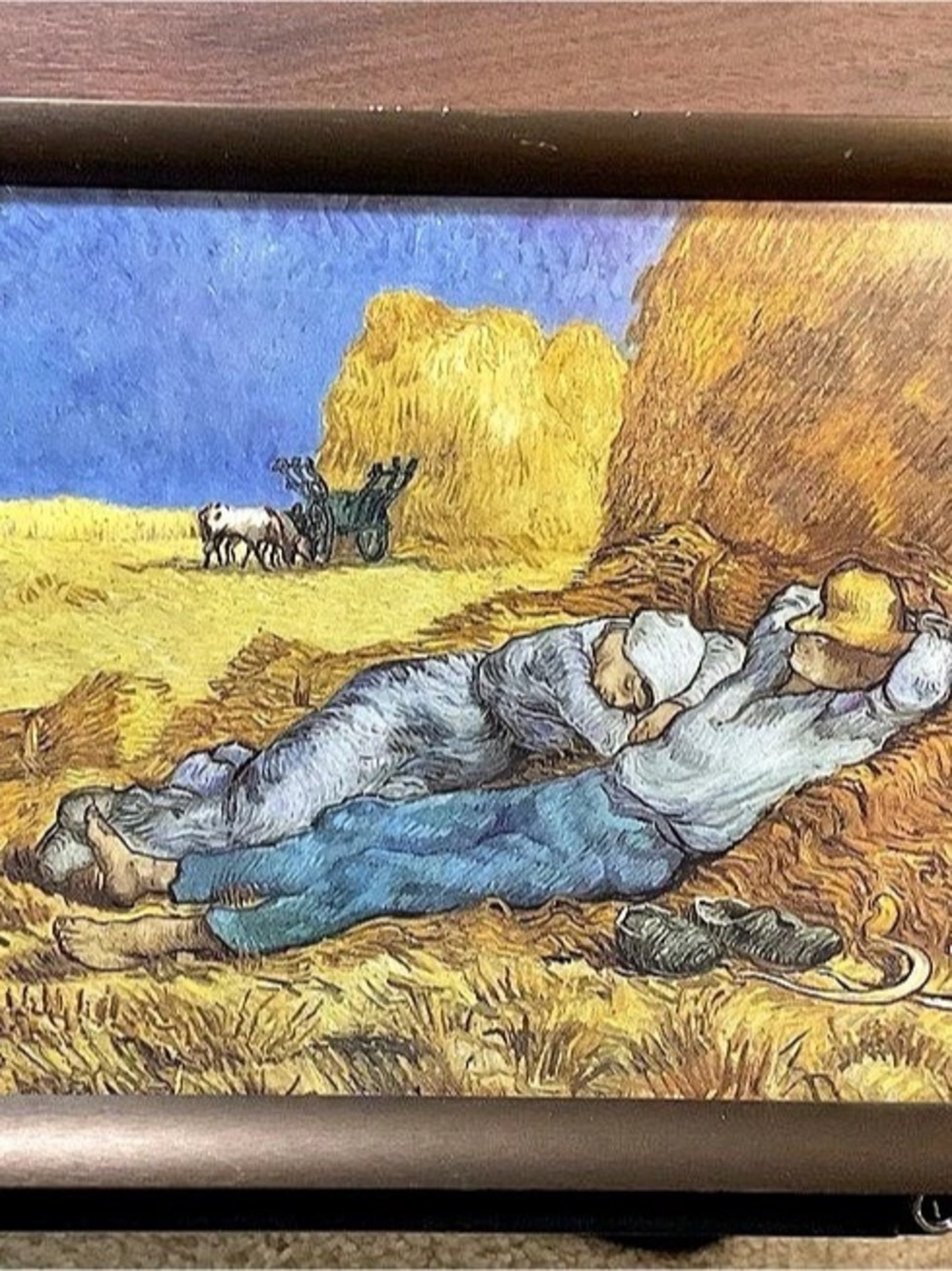 art.com Vincent van Gogh The Siesta Framed Art Print 9x7